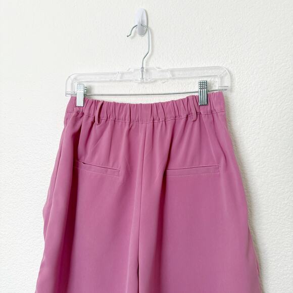 [MULLA] Lilac Pink High Rise Bermuda Shorts Lagenlook Relaxed Fit Size Large L - Picture 4 of 11